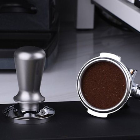 Konstant tryk kaffemåler 58MM Espresso-fordeler i rustfrit stål styrkepulverhammer kaffeværktøj