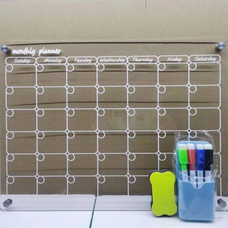 Akrylkalender Magnetisk Akrylplade 4 4 4