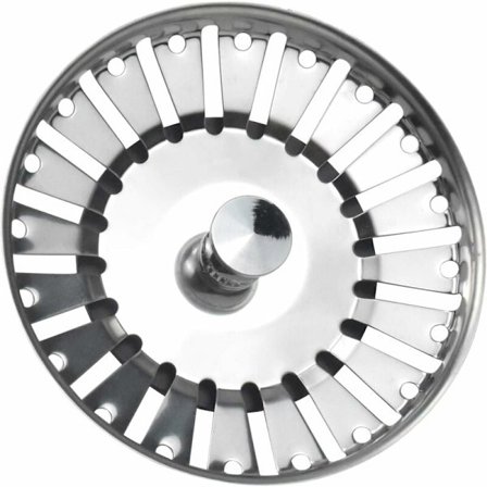 Ruostumattomasta teräksestä valmistettu keittiön lavuaarin sihti, keittiön lavuaarin jäteastia