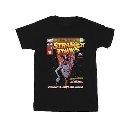 Netflix Boys Stranger Things Comic Cover T-Shirt 9-11 år Bla