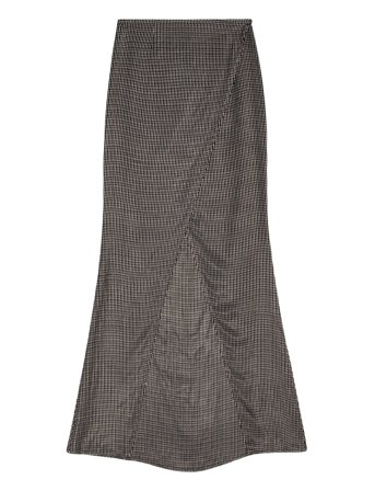 REMAIN Birger Christensen | Maxi Check Skirt | 38