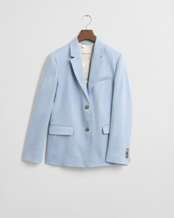 GANT Damen Slim Fit Blazer aus Stretch-Leinen (34) Blau