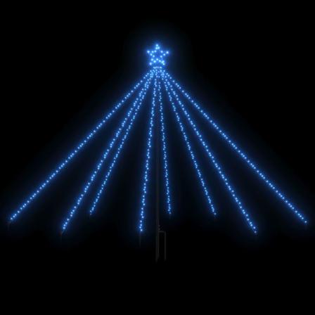 Vidaxl Julgransbelysning Inomhus/utomhus 400 Leds Blå 2,5 M Blå
