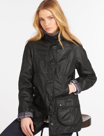 Barbour Barbour Beadnell Wax Jacket - Black - 50