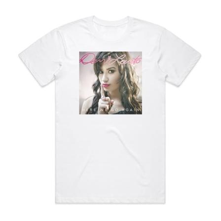 Demi Lovato Here We Go Again Cover T-shirt Vit XL