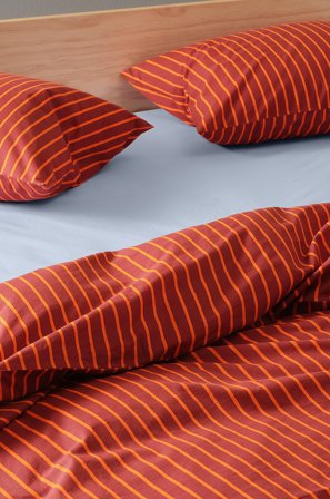 Jotex - Satin Stretchlaken i Sateng Økologisk Isblå - ZACK - Kjøp Dra-på-laken hos Jotex