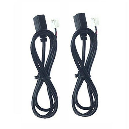 2st 4-pin+6-pin Kontakt USB-kabel För Bilradio Stereo 1m USB-kabel USB-adapter
