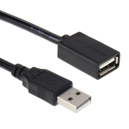 3m Forlengelseskabel USB 2.0 - Forlenger Svart