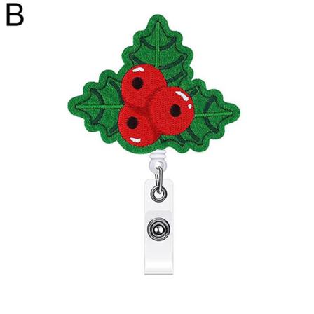 Christmas Infällbar Sjuksköterska Emblem Reel Clip Student Id-kort Hol