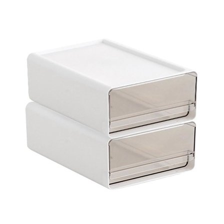 Skuffe Type Transparent Opbevaringsboks Kontor Kosmetik Opbevaringsboks Hylde Stationery Opbevaring Stakbar