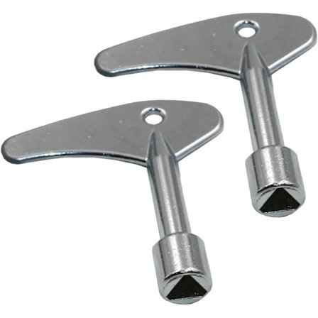 2 st Metalliska Triangelnycklar, Triangelnycklar, Mätare Box Nyckel för Gas Vatten Elmätare Skåp