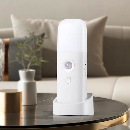 USB Genopladelig Bevægelsessensor Natlampe - Dæmpbar Bærbar LED-lampe Til Soveværelse Gang Varmt Hvidt Lys