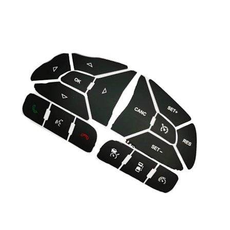 Auton ohjauspyörän tarrat Naarmuuntumattomat koristeelliset päivitykset