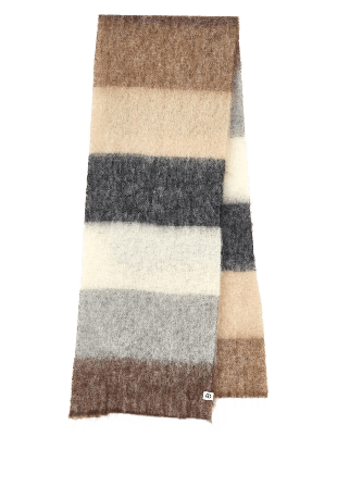 Becksöndergaard Strada Tilda M Scarf Halsdukar & scarves Dam Brun 33 x 200 cm