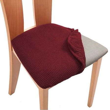 /NN/Stretch Stolsöverdrag för Matsal Avtagbara Tvättade Röda Röda Röda Röd 1-pack