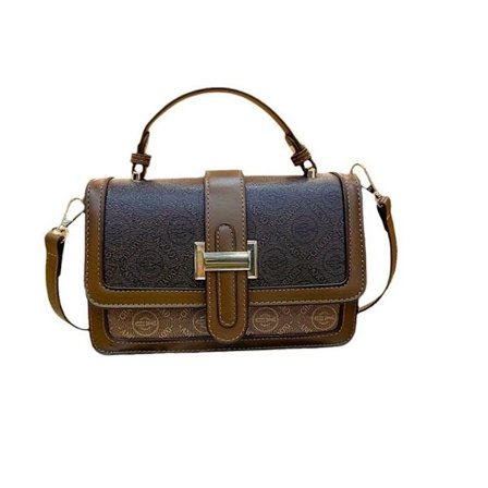 Kaffefarget ny rutete moteriktig multifunksjonell skulderveske crossbody-veske feriegave