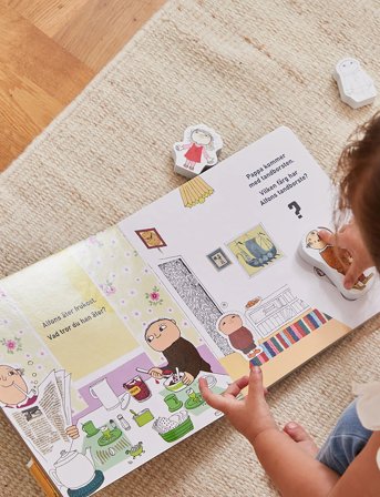 Alfons Åberg Alfons Åberg - Book With 4 Wooden Figures - (Dk) - Læs Og Lær - Multi/patterned - ONE SIZE