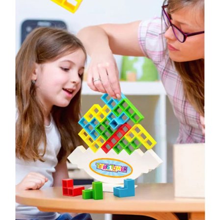 Ryska byggklossar, stapelbart balanspel, barns fokusleksak - 48 st - 330 g