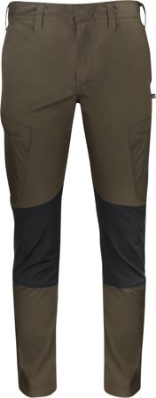 Texstar FP431499934DQ Håndværkerbukser Grøn/Sort Grøn/sort, Tøj