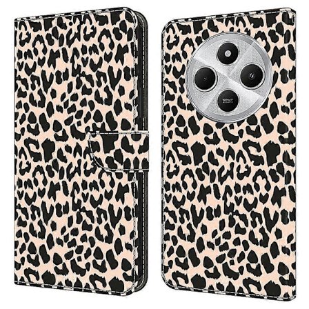 TPU+PU Lær Flip Telefonveske For Xiaomi Redmi 14C 4G/14R 5G/Poco C75 4G Mønstertrykt