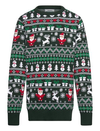 The Fine Christmas Sweater Kids Green Happy Seasons
