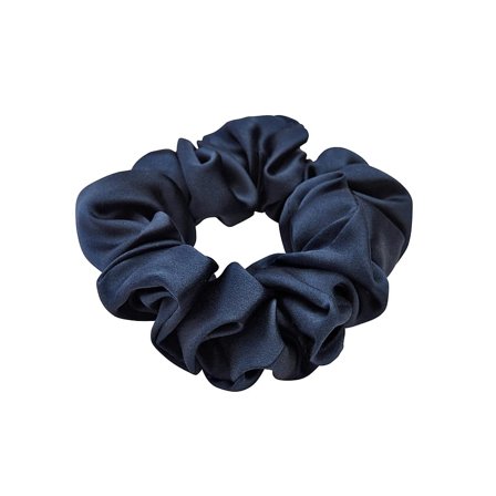 Lenoites Mulberry Silk Scrunchie Blue, Hår, Hårpynt, Scrunchies