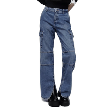 Cargo slit pants från zara