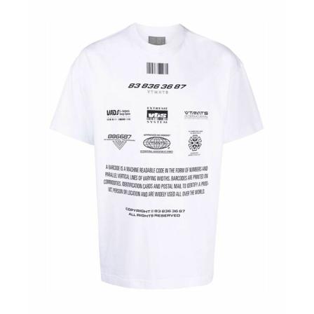 Vtmnts T-Shirts vit, Herr, Herr, Storlek: S