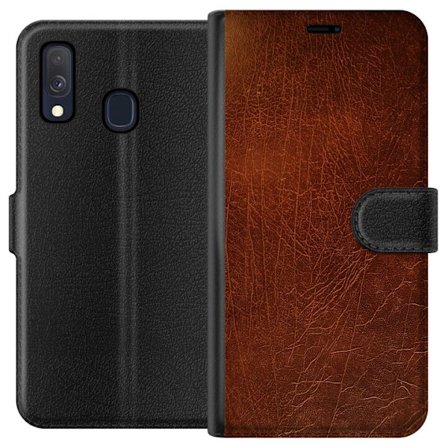 Kompatibelt Lommeboketui til Samsung Galaxy A40 Lær