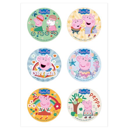 Greta Gris/Peppa Pig Muffinsbilder Ø5,8cm