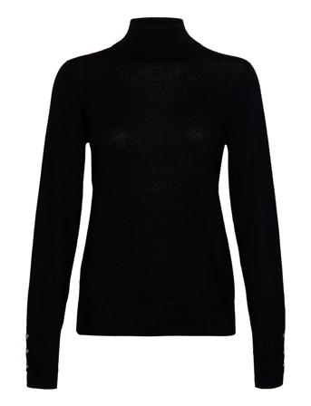 Nalakb Rollneck Høyhalset Pologenser Svart Karen By Simonsen