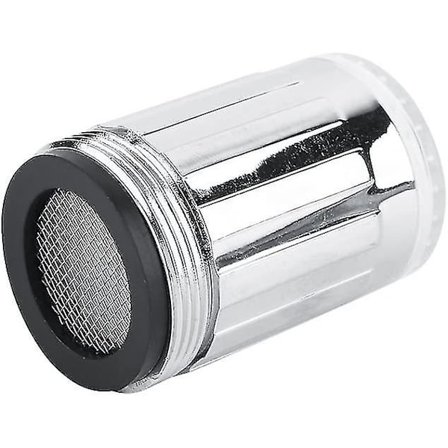 3-färgad LED-kran, duschhuvud med temperatursensor och färgbyte, kranvattenfilter