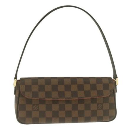 Louis Vuitton Vintage, Pre-owned Canvas Shoulder Bags Bruin, Dames, Maat:ONE Size