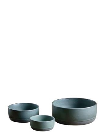 Raw Northern Green - Bowlset 3 Pcs Home Tableware Bowls Serving Bowls Grön Aida