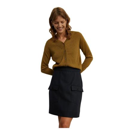 Rue Blanche, Rib 48 Cardi 22a Cardigan Bruin, Dames, Maat:XL