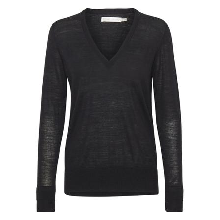 InWear Nora V-neck Pullover Sort, Dame