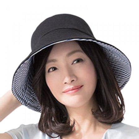 Dam dubbelsidig hinkhatt med bred brätte kan förvara solhatt