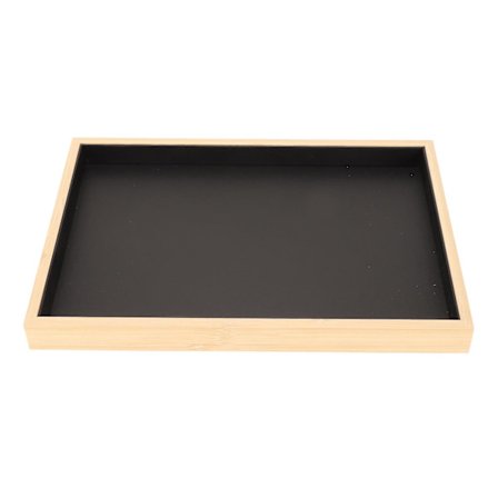 Taso korujen säilytysalusta, pinottava korualusta korvakoruille, kaulakoruille, rannekoruille, rintakoruille, rintaneuloille, kelloille, musta