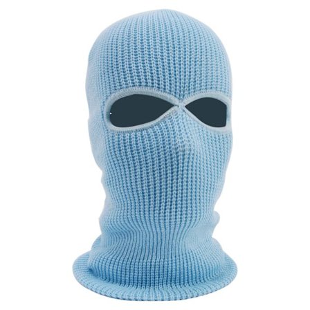 Blå mask vinter stickad mössa balaclava huva taktisk varm mössa