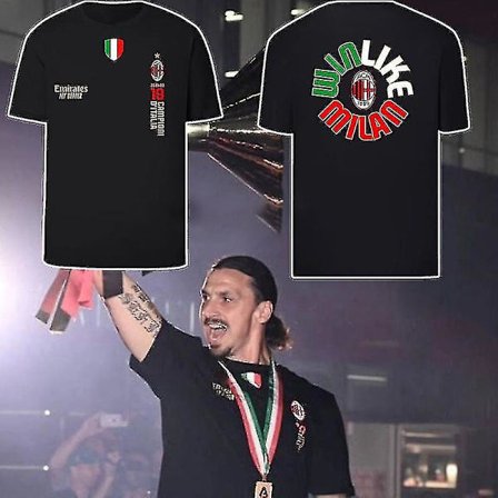 2022 Ac Milan Championship Jubileums-T-shirt herr-T-shirt, Ropa Hombre