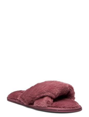 Kate Fur Twisted Slipper Slippers Hjemmesko Lyserød Hunkemöller
