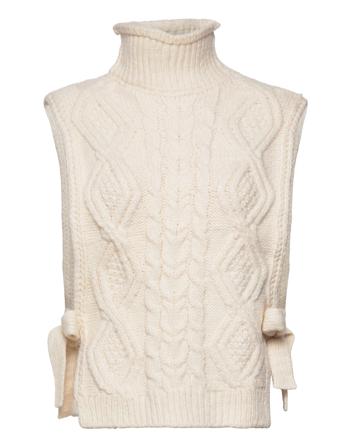 Scarf Bib Petra W Cable Accessories Scarves Neckwarmer Hvit Lindex