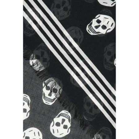 Alexander Mcqueen - Halsdukar - Svart - Herr - Storlek: One Size, Herr, Storlek: ONE SIZE