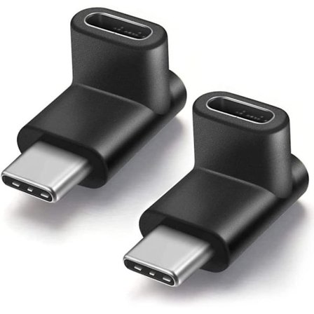 2 st USB-C Typ C hane till hona adapter 90 grader upp och ner