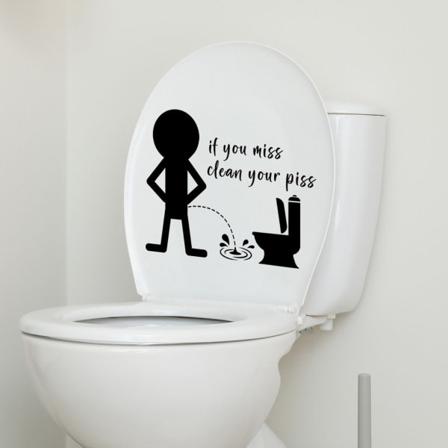 Toiletbræt klistermærke (30*22,5cm)
