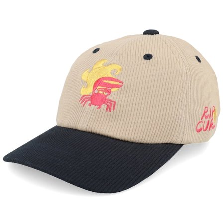 Rip Curl - Beige unconstructed Keps - Aots Ty Williams Cap Khaki/Black Dad Cap @ Hatstore