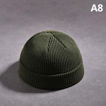 Hip Hop Beanie Stickad Solid Winter Warm Hats För Kvinnor Och Män