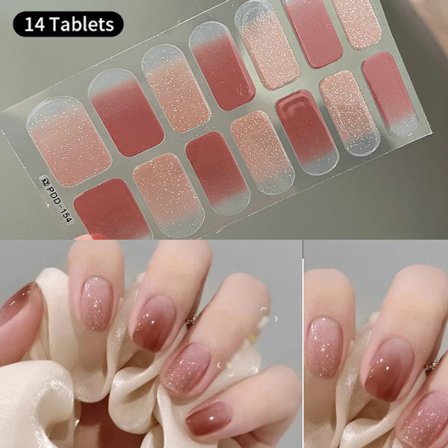 16 Tips Vinröda Nagelstickers Långvariga Enfärgade Hela Nagelomslag Självhäftande Slider Nagelkonst DIY Stickers Manikyrdekor