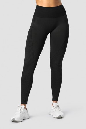 ICANIWILL - Signature Seamless Tights Black- Sportlegging - Dames - sportkleding van ICIW