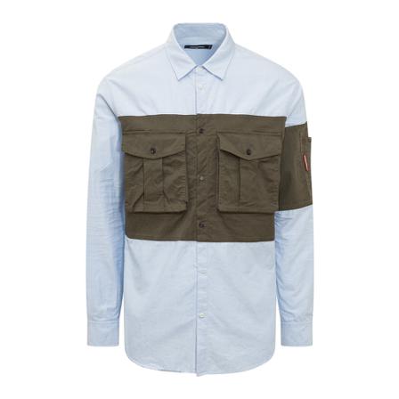 Dsquared2 - Skjortor - Blå - Herr - Storlek: M, Herr, Storlek: M